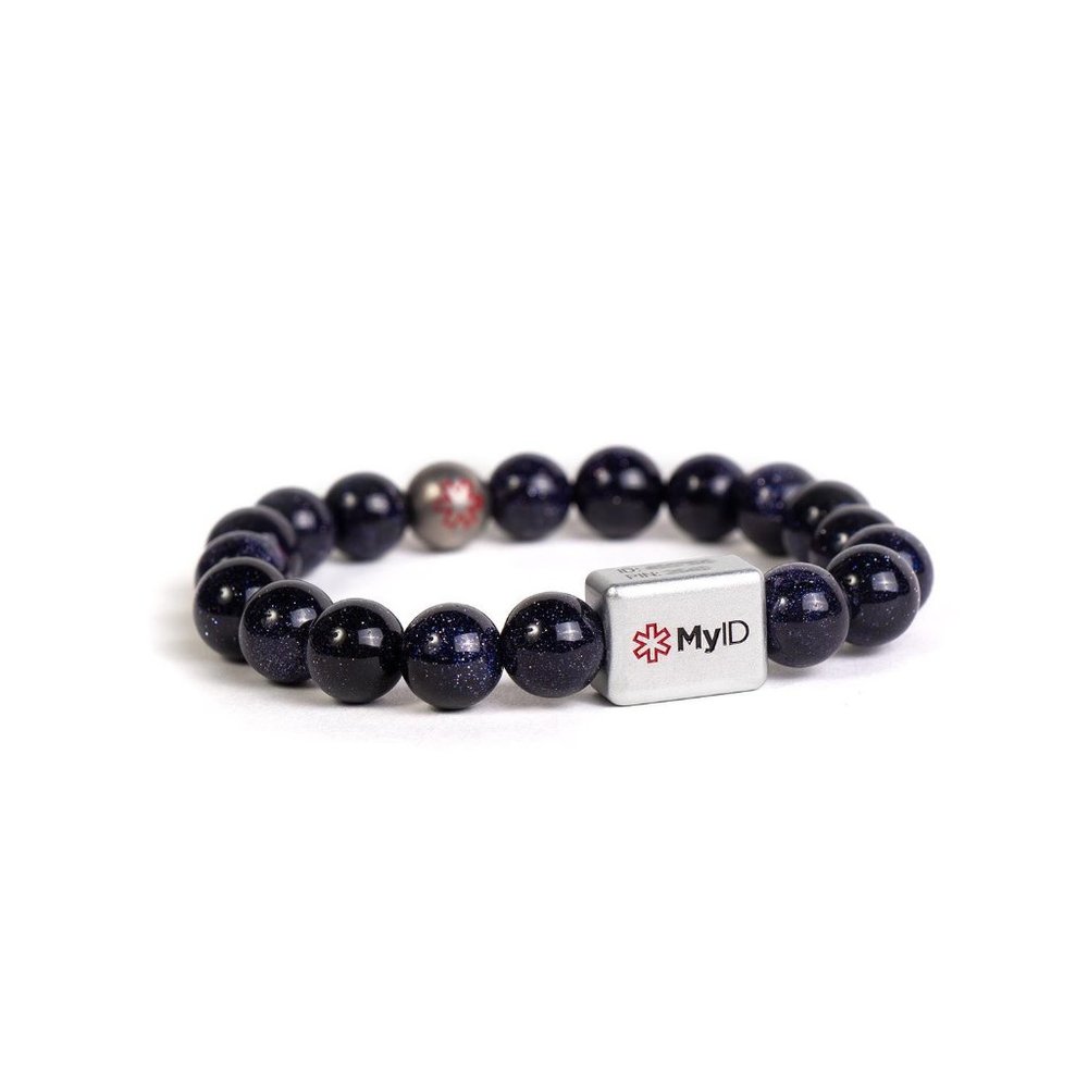 MyID Cube | Blue Goldstone | Small - Picture 3 of 5